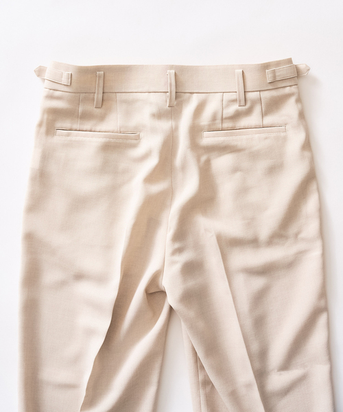 417 EDIFICE（フォーワンセブンエディフィス）の「【EVALET / エバレット】メッシュ 2タックパンツ "セットアップ着用可能"（スラックス・メンズ・グレー/アイボリー/ブラック/ベージュ・LARGE/MEDIUM/SMALL）」の9枚目の写真