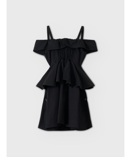 EIMY ISTOIRE(エイミーイストワール)の「LOUISE MINI DRESS(ワンピース・レディース・ブラック/キャメル・38/36)」の11枚目の写真