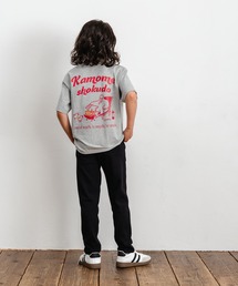  J.J camp（ジェイジェイキャンプ）の「兄弟・姉妹で着られるTシャツキッズ 半袖 ワンポイント刺しゅう kamome syokudo（Tシャツ/カットソー）」