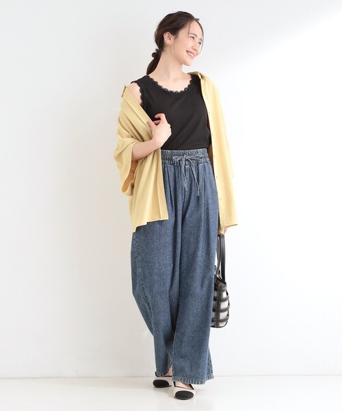 SHOO・LA・RUE(シューラルー)の「【前後2WAY/洗濯機可/S-LL】レースデザインタンクトップ(タンクトップ・レディース・ライトイエロー系/ホワイト/ブラウン系その他/ブラック・04/03/02/01)」の17枚目の写真
