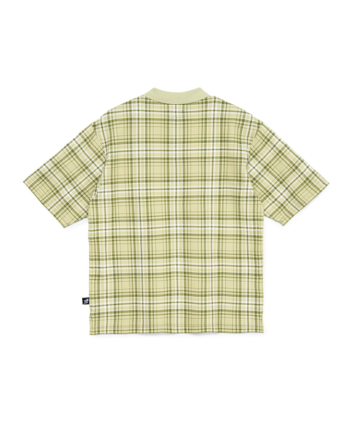 BOTT（ボット）の「BoTT Plaid S/S ポロ Shirt（ポロシャツ・メンズ・ブルー/グリーン・MEDIUM/LARGE）」の3枚目の写真