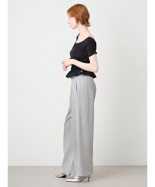 SORIN（ソリン　）の「Shirring Off Shoulder Top/シャーリング オフショルダートップ（Tシャツ/カットソー・レディース・ブラック/サックスブルー/ホワイト・38）」の21枚目の写真