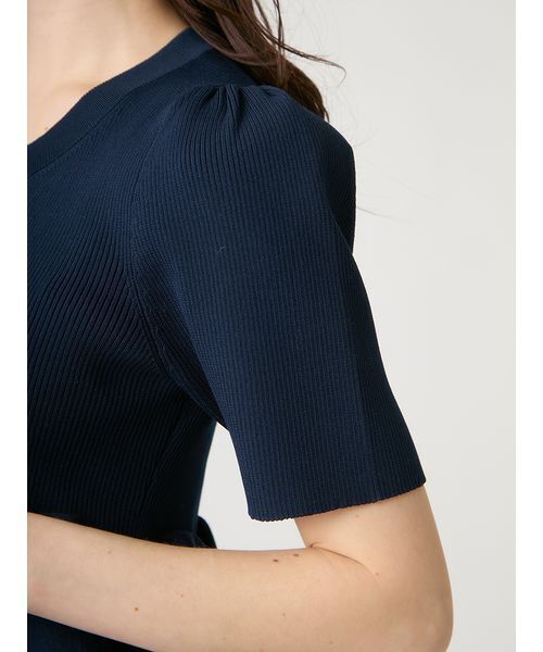 CELFORD(セルフォード)の「【WEB・一部店舗限定カラー】ラッフルフリルペプラムニットカーディガン(カーディガン/ボレロ・レディース・オフホワイト/ライトグレー/ライム/ネイビー・F)」の14枚目の写真