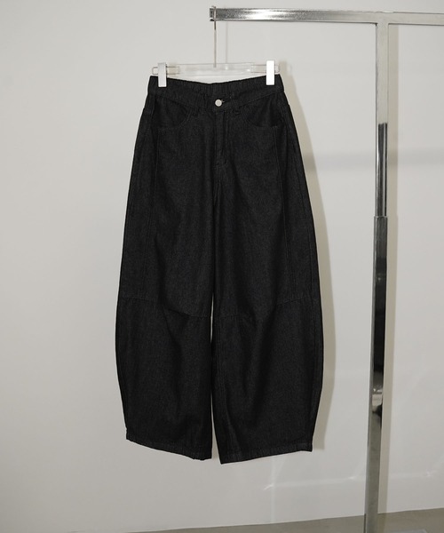 chuclla（チュクラ）の「ボリュームデニムパンツ chw26s233（デニムパンツ・レディース・ブラック・L/M）」の9枚目の写真
