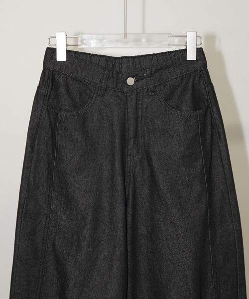 chuclla（チュクラ）の「ボリュームデニムパンツ chw26s233（デニムパンツ・レディース・ブラック・L/M）」の11枚目の写真
