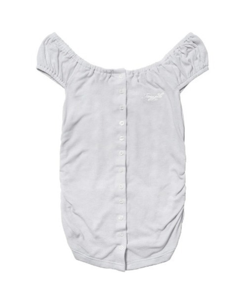 FANCY CLUB(ファンシークラブ)の「A'GEM/9 × .kom 『FANCY CLUB/ファンシークラブ』 SOFT BUTTON OFF-SHOULDER TOP/ソフトボタンオフショルダートップス(その他トップス・レディース・ブルー/アイボリー・FREE)」の10枚目の写真