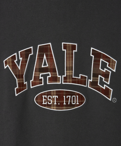YALE（イェール）の「チェックツートンアーチフード_チャコール（パーカー・レディース・その他・SMALL/MEDIUM/LARGE/X-LARGE）」の4枚目の写真