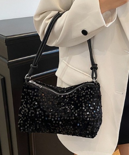 tolene(トレネ)の「スパンコール キラキラ ミニバッグ ショルダーバッグ(ショルダーバッグ・レディース・ブラック/シルバー・FREE)」の14枚目の写真