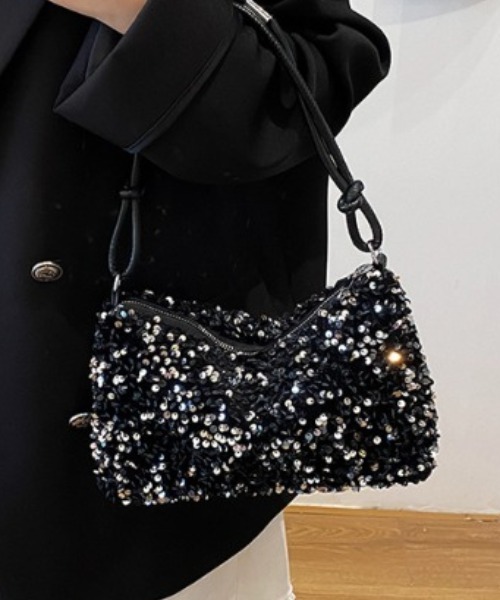 tolene(トレネ)の「スパンコール キラキラ ミニバッグ ショルダーバッグ(ショルダーバッグ・レディース・ブラック/シルバー・FREE)」の20枚目の写真