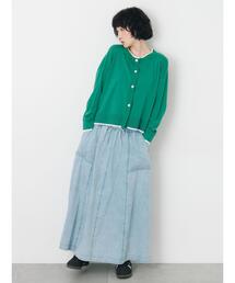 デニムフレアスカート