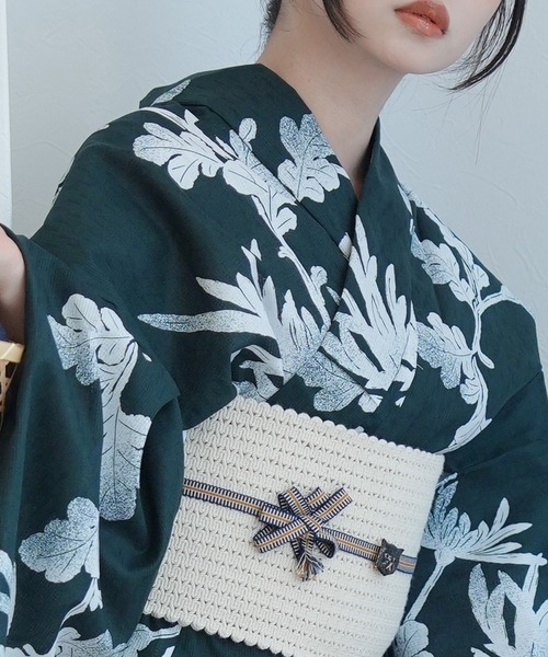 utatane(ウタタネ)の「2026新作 選べる浴衣3点セット utataneオリジナル(浴衣・レディース・ホワイト系1/ネイビー系3/ネイビー系4/ブラック系5/ブラック系1/ネイビー系1/ブラック系3/グリーン系2/グリーン系1/ネイビー系2/ブラック系4/レッド系2/ホワイト系2/ブラック系2・FREE)」の17枚目の写真