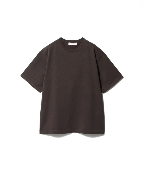 ESTNATION(エストネーション)の「ESTNATION / 和紙ニット Tシャツ(Tシャツ/カットソー・メンズ・ライトグレー/コーラル/ダークブラウン・MEDIUM/LARGE)」の3枚目の写真