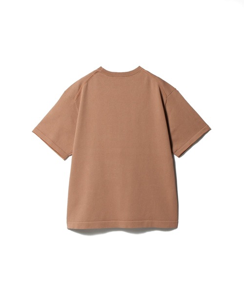 ESTNATION(エストネーション)の「ESTNATION / 和紙ニット Tシャツ(Tシャツ/カットソー・メンズ・ライトグレー/コーラル/ダークブラウン・MEDIUM/LARGE)」の4枚目の写真