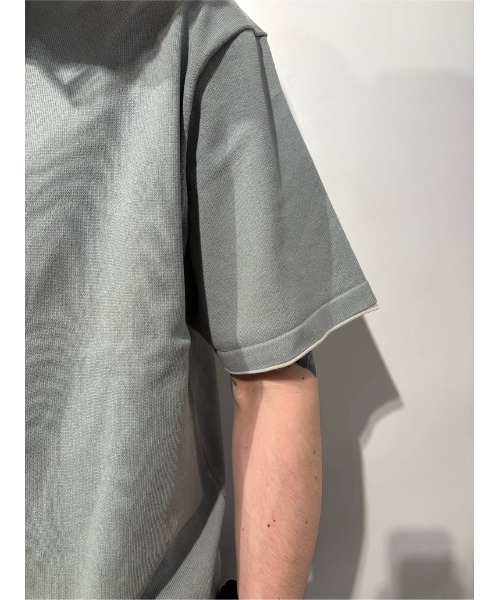 ESTNATION(エストネーション)の「ESTNATION / 和紙ニット Tシャツ(Tシャツ/カットソー・メンズ・ライトグレー/コーラル/ダークブラウン・MEDIUM/LARGE)」の10枚目の写真