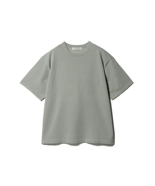 ESTNATION(エストネーション)の「ESTNATION / 和紙ニット Tシャツ(Tシャツ/カットソー・メンズ・ライトグレー/コーラル/ダークブラウン・MEDIUM/LARGE)」の16枚目の写真