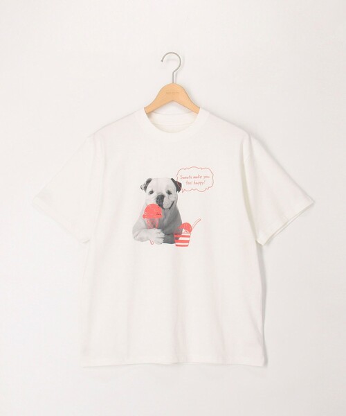 NOLLEY'S LIGHT(ノーリーズライト)の「ガス焼きコットンペイントプリントT(Tシャツ/カットソー・メンズ・グレー系その他2/ホワイト系その他/ホワイト/グレー/グレー系その他・L/M)」の2枚目の写真