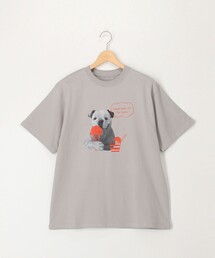 NOLLEY'S LIGHT（ノーリーズライト）の「ガス焼きコットンペイントプリントT（Tシャツ/カットソー）」