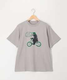 NOLLEY'S LIGHT（ノーリーズライト）の「ガス焼きコットンペイントプリントT（Tシャツ/カットソー）」