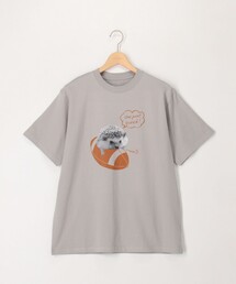 NOLLEY'S LIGHT（ノーリーズライト）の「ガス焼きコットンペイントプリントT（Tシャツ/カットソー）」