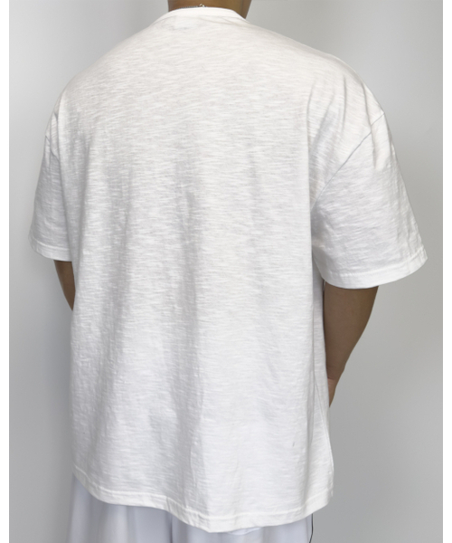 PACIENCIA(パシエンシア)の「無地オーバーサイズスラブ半袖ホワイト(Tシャツ/カットソー・メンズ・その他・LARGE/X-LARGE/XX-LARGE)」の8枚目の写真