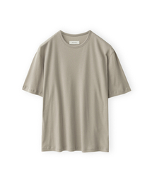 BROWNYARD（ブラウンヤード）の「カシミヤハーフスリーブ、ベージュ（Tシャツ/カットソー）」