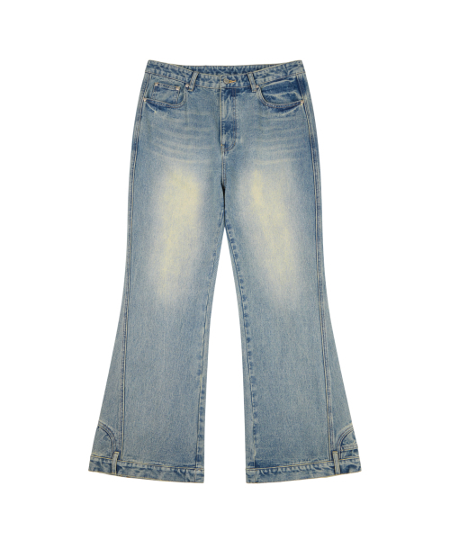 AAKAM(アーカム)の「Upside-Down Flare Denim Pants (Blue)(デニムパンツ・レディース・その他・2/1)」の2枚目の写真
