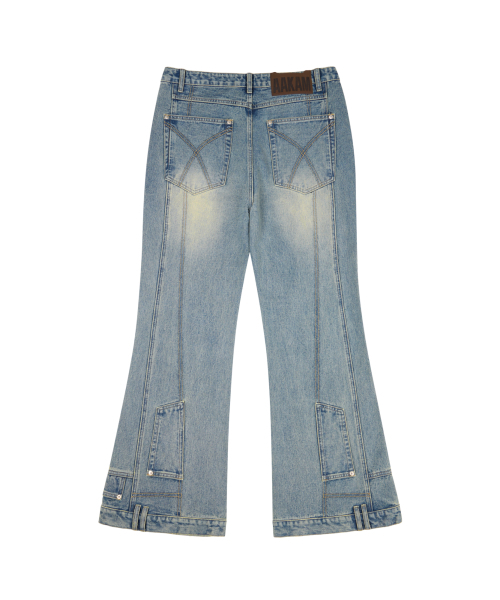 AAKAM(アーカム)の「Upside-Down Flare Denim Pants (Blue)(デニムパンツ・レディース・その他・2/1)」の3枚目の写真