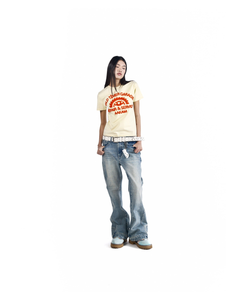 AAKAM(アーカム)の「Upside-Down Flare Denim Pants (Blue)(デニムパンツ・レディース・その他・2/1)」の9枚目の写真