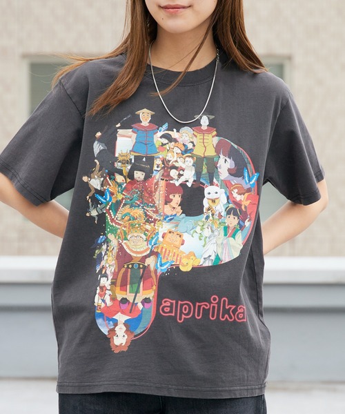 PAPRIKA(パプリカ)の「Paprika T-shit パプリカ Tシャツ プリントTシャツ 秋 秋服 2026年秋冬(Tシャツ/カットソー・メンズ・ホワイト/ブラック/ブラック系/ブラック系1/ブラック系2・S/M/L/XL)」の2枚目の写真
