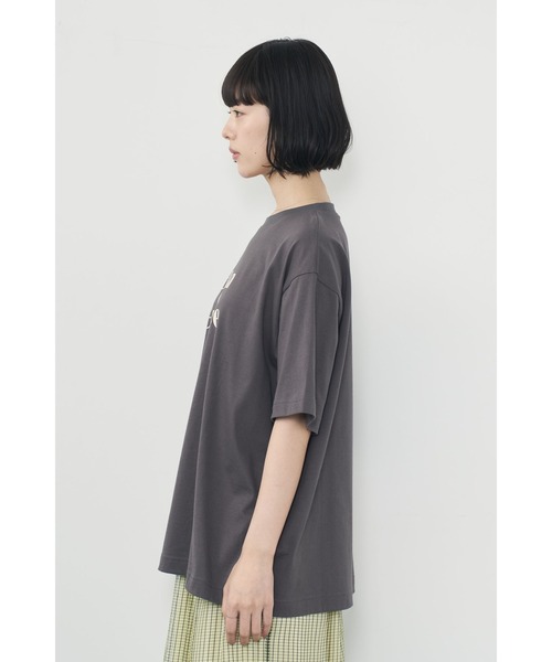Limue(リミュ)の「ロゴBIGTee(Tシャツ/カットソー・レディース・チャコールグレー/ホワイト・FREE)」の4枚目の写真
