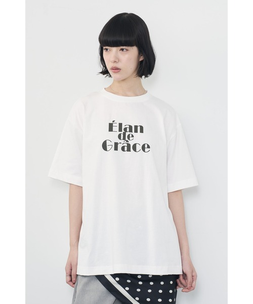 Limue(リミュ)の「ロゴBIGTee(Tシャツ/カットソー・レディース・チャコールグレー/ホワイト・FREE)」の13枚目の写真