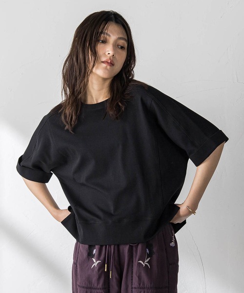 MAYSON GREY(メイソングレイ)の「トリケア配色ステッチプルオーバー(Tシャツ/カットソー・レディース・ブラック/ベージュ/ホワイト・M)」の21枚目の写真