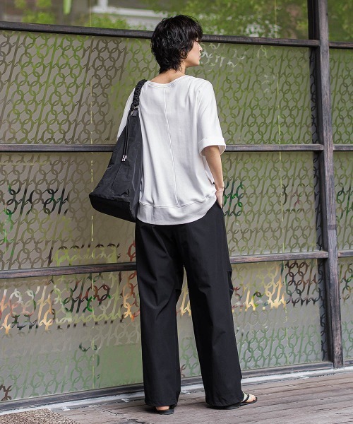 MAYSON GREY(メイソングレイ)の「トリケア配色ステッチプルオーバー(Tシャツ/カットソー・レディース・ブラック/ベージュ/ホワイト・M)」の20枚目の写真