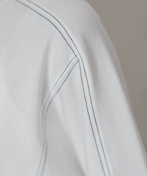 MAYSON GREY(メイソングレイ)の「トリケア配色ステッチプルオーバー(Tシャツ/カットソー・レディース・ブラック/ベージュ/ホワイト・M)」の15枚目の写真
