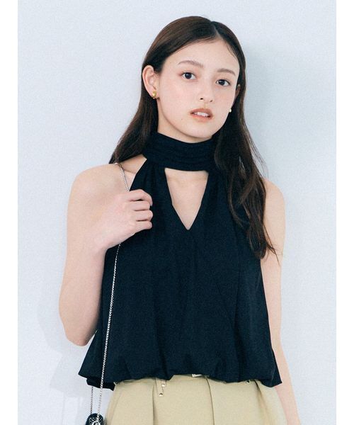 SNIDEL（スナイデル）の「アメスリカップインドレープカットソー（Tシャツ/カットソー・レディース・ホワイト/ブラック/カーキ・F）」の18枚目の写真