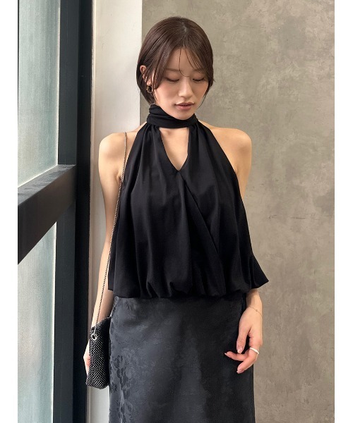 SNIDEL（スナイデル）の「アメスリカップインドレープカットソー（Tシャツ/カットソー・レディース・ホワイト/ブラック/カーキ・F）」の17枚目の写真