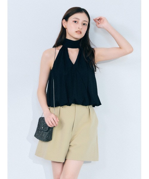SNIDEL（スナイデル）の「アメスリカップインドレープカットソー（Tシャツ/カットソー・レディース・ホワイト/ブラック/カーキ・F）」の15枚目の写真