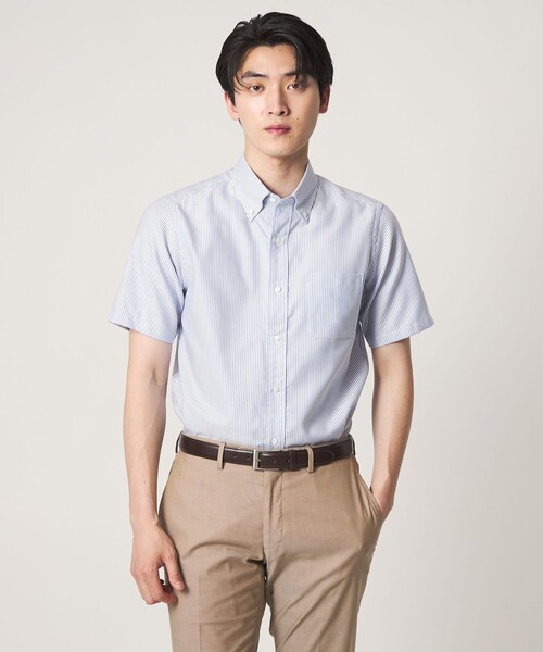 A DAY IN THE LIFE UNITED ARROWS(アデイインザライフユナイテッドアローズ)の「ロイヤル オックスフォード ボタンダウンシャツ-イージーケア-<A DAY IN THE LIFE>(シャツ/ブラウス・メンズ・ライトブルー/ホワイト/ロイヤルブルー・S/XL/M/L)」の3枚目の写真