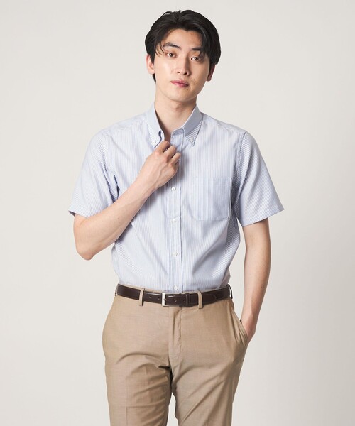 A DAY IN THE LIFE UNITED ARROWS(アデイインザライフユナイテッドアローズ)の「ロイヤル オックスフォード ボタンダウンシャツ-イージーケア-<A DAY IN THE LIFE>(シャツ/ブラウス・メンズ・ライトブルー/ホワイト/ロイヤルブルー・S/XL/M/L)」の7枚目の写真