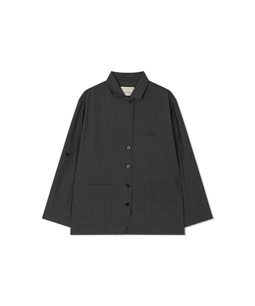 Yuje(ユジェ)の「AIRY TRENCH JACKET (2color)(テーラードジャケット・レディース・Off White/チャコールグレー・FREE)」の2枚目の写真