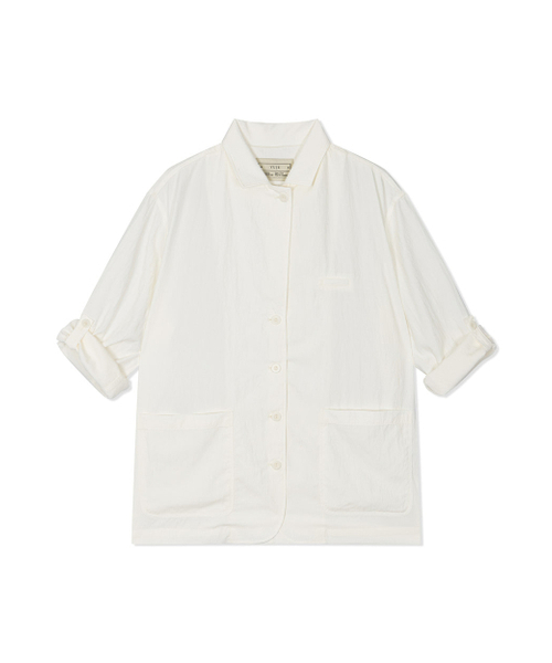 Yuje(ユジェ)の「AIRY TRENCH JACKET (2color)(テーラードジャケット・レディース・Off White/チャコールグレー・FREE)」の3枚目の写真