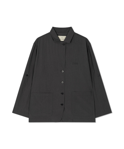 Yuje(ユジェ)の「AIRY TRENCH JACKET (2color)(テーラードジャケット・レディース・Off White/チャコールグレー・FREE)」の14枚目の写真