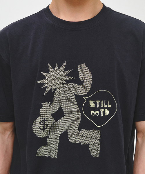 INTEMPOMOOD(インテンポムード)の「オオティディグラフィックTシャツ : 2カラー(Tシャツ/カットソー・メンズ・グレー/ネイビー・MEDIUM/LARGE)」の10枚目の写真