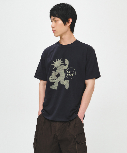 INTEMPOMOOD(インテンポムード)の「オオティディグラフィックTシャツ : 2カラー(Tシャツ/カットソー・メンズ・グレー/ネイビー・MEDIUM/LARGE)」の11枚目の写真