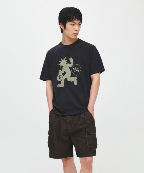 INTEMPOMOOD(インテンポムード)の「オオティディグラフィックTシャツ : 2カラー(Tシャツ/カットソー・メンズ・グレー/ネイビー・MEDIUM/LARGE)」の12枚目の写真