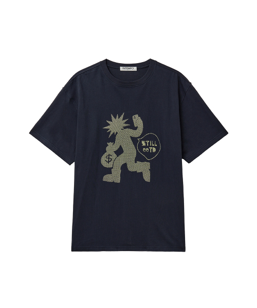 INTEMPOMOOD(インテンポムード)の「オオティディグラフィックTシャツ : 2カラー(Tシャツ/カットソー・メンズ・グレー/ネイビー・MEDIUM/LARGE)」の14枚目の写真