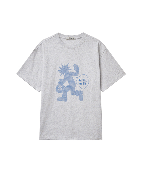 INTEMPOMOOD(インテンポムード)の「オオティディグラフィックTシャツ : 2カラー(Tシャツ/カットソー・メンズ・グレー/ネイビー・MEDIUM/LARGE)」の17枚目の写真