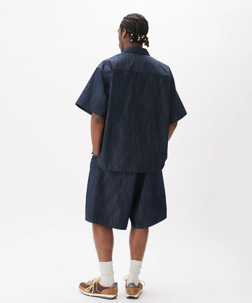 WISM(ウィズム)の「Estudio Niksen / エストゥディオ・ニクセン Shortsleeve Wide Shirt(シャツ/ブラウス・メンズ・ネイビー・1/2)」の4枚目の写真