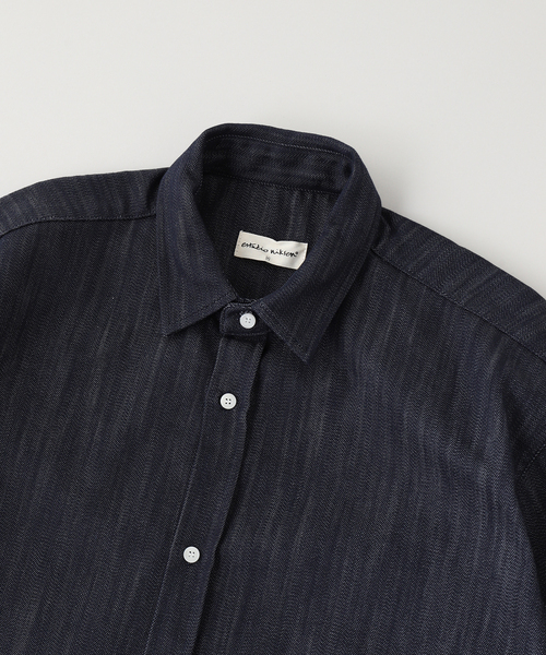 WISM(ウィズム)の「Estudio Niksen / エストゥディオ・ニクセン Shortsleeve Wide Shirt(シャツ/ブラウス・メンズ・ネイビー・1/2)」の10枚目の写真