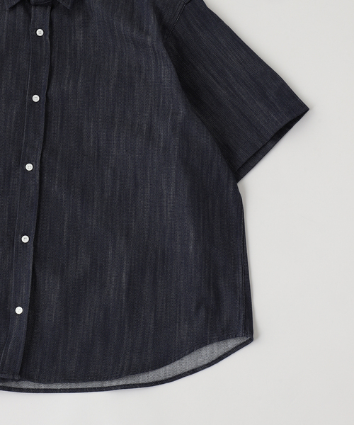 WISM(ウィズム)の「Estudio Niksen / エストゥディオ・ニクセン Shortsleeve Wide Shirt(シャツ/ブラウス・メンズ・ネイビー・1/2)」の9枚目の写真